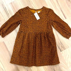 Toddler Girls Gap Baby Leopard dress.    Size 3 years.  New with tags